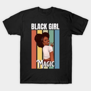 Black Girl Magic, Beautiful Black Woman, Black women, Black Queen T-Shirt